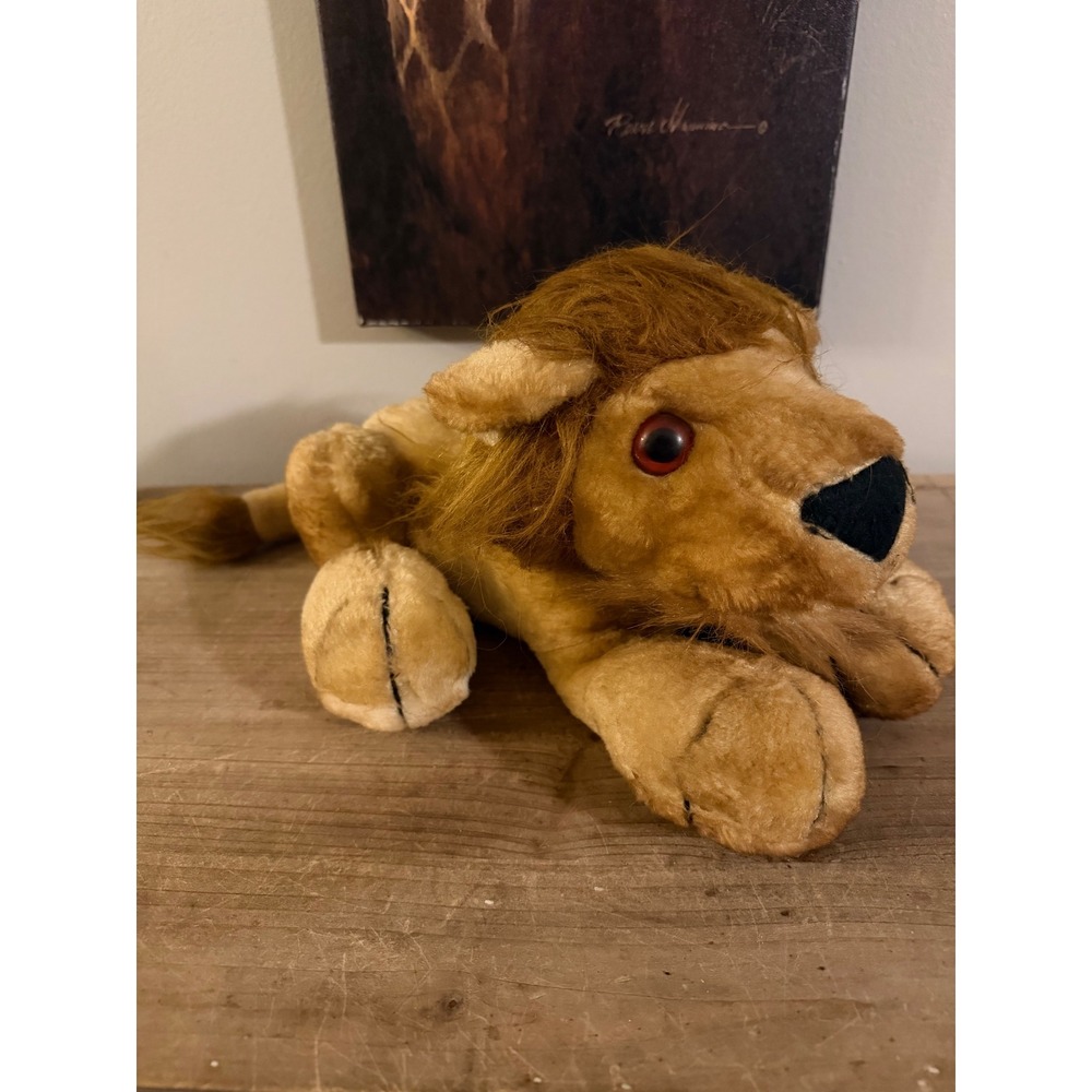 Vintage 1985 Ringling Bros Barnum Bailey Circus Lion Plush Stuffed Animal Toy‎